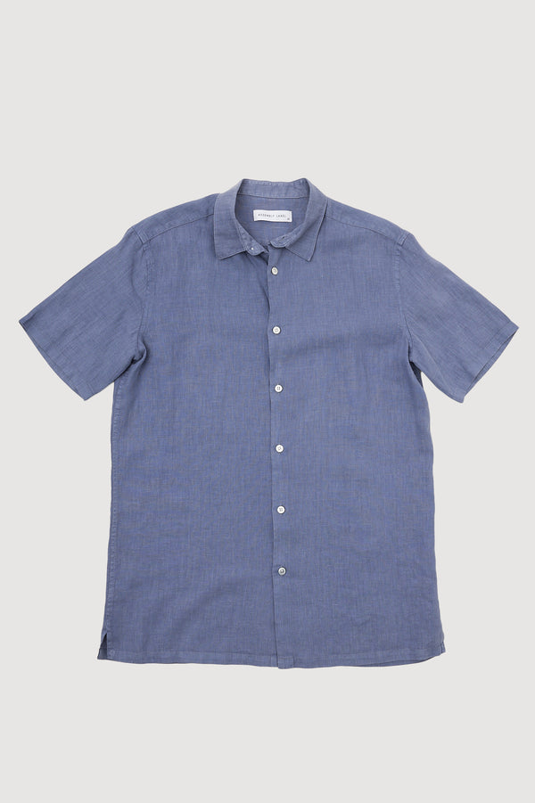 Re-Worn Mens Linen Short Sleeve Shirt