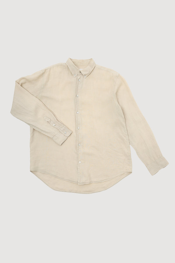 Re-Worn Mens Linen Long Sleeve Shirt