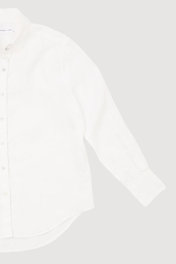 Re-Worn Womens Linen Long Sleeve Shirt