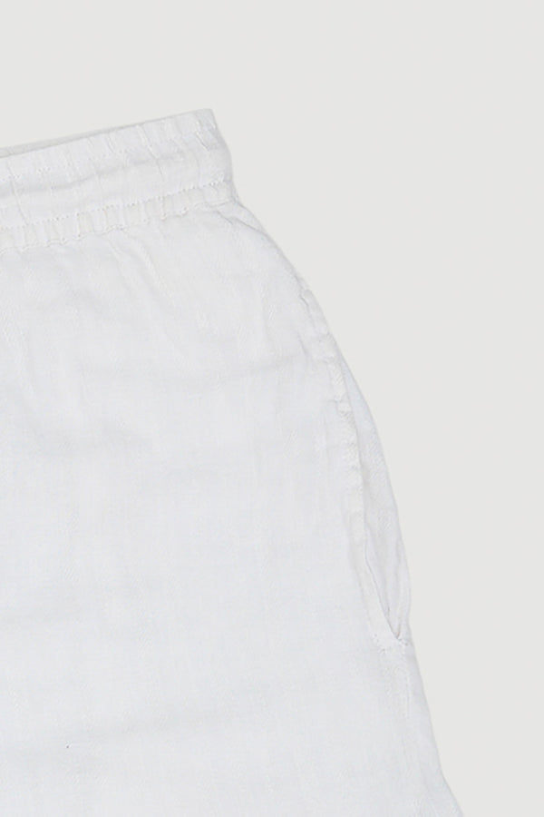 Re-Worn Womens Linen Relaxed Short