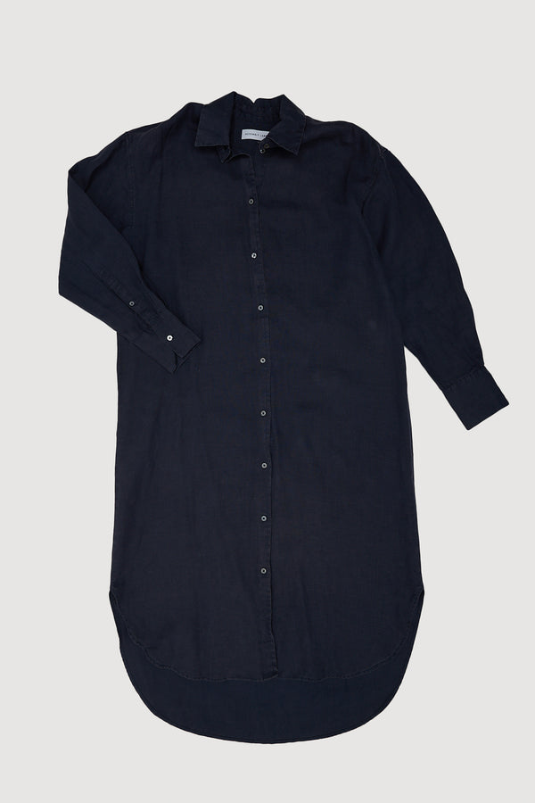 Re-Worn Womens Linen Shirt Dress