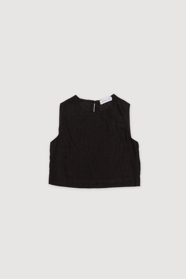 Re-Worn Womens Linen Textured Tank