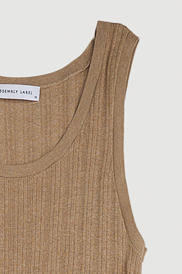 Re-Worn Womens Wool Blend Knit Tank Dress