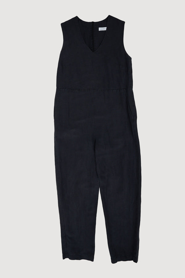 Re-Worn Womens Linen Silk Jumpsuit