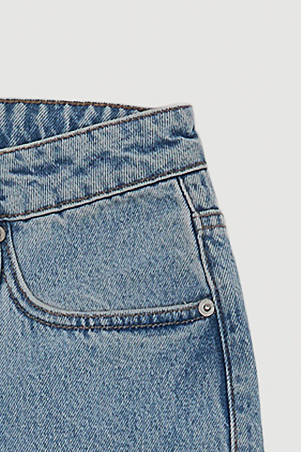 Re-Worn Womens Denim Straight Leg Jean