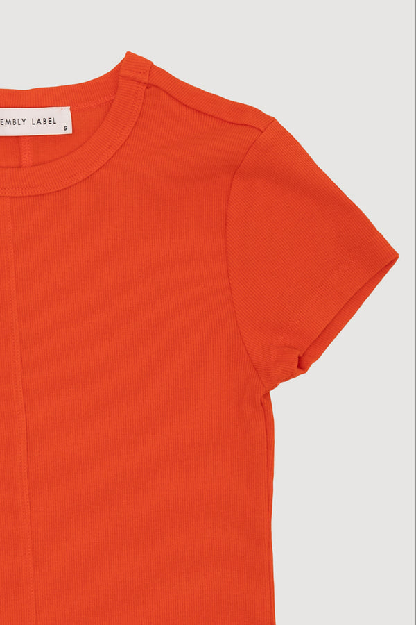 Re-Worn Womens Organic Cotton Yarn Blend Textured Tee