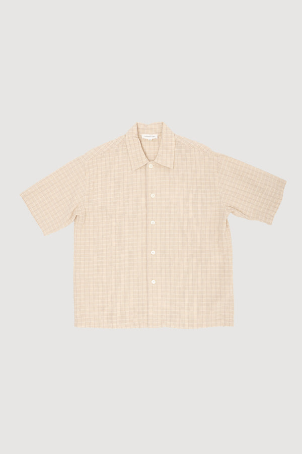 Re-Worn Mens Linen Blend Short Sleeve Shirt