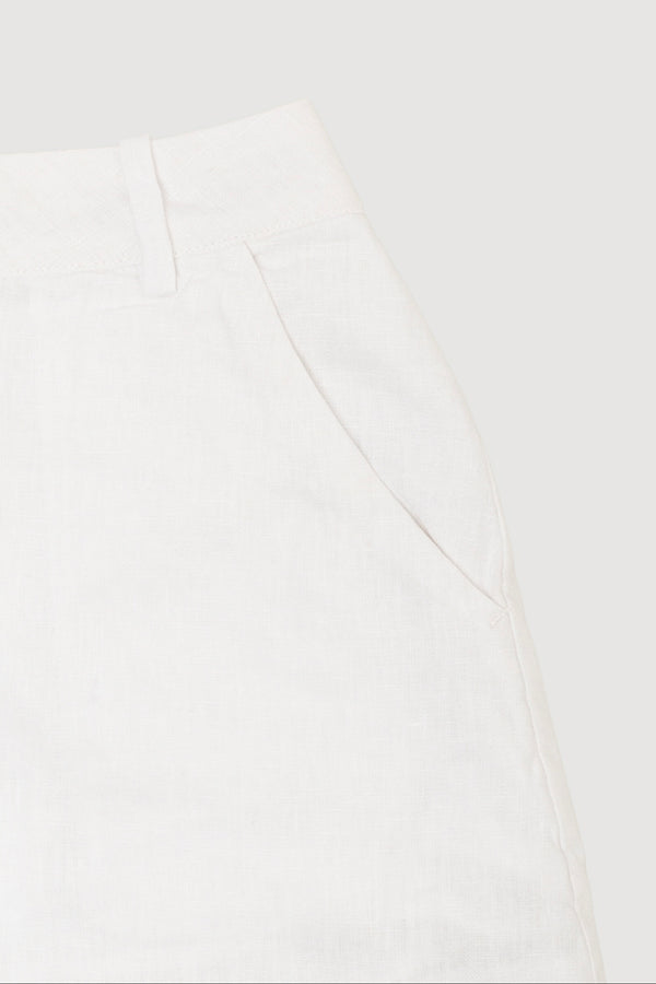 Re-Worn Womens Linen Skirt