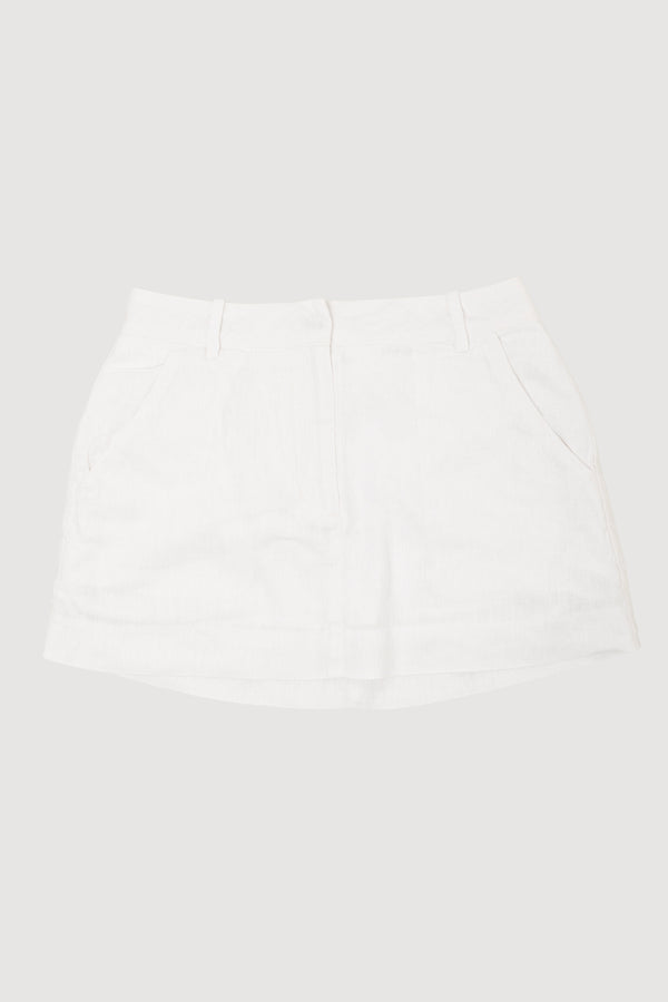 Re-Worn Womens Linen Skirt