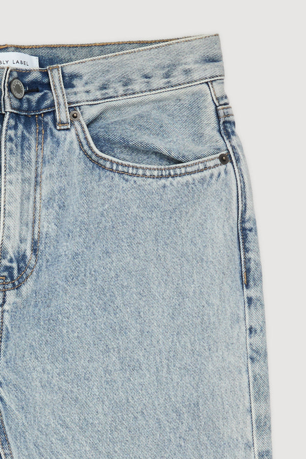 Re-Worn Womens Denim Straight Leg Jean