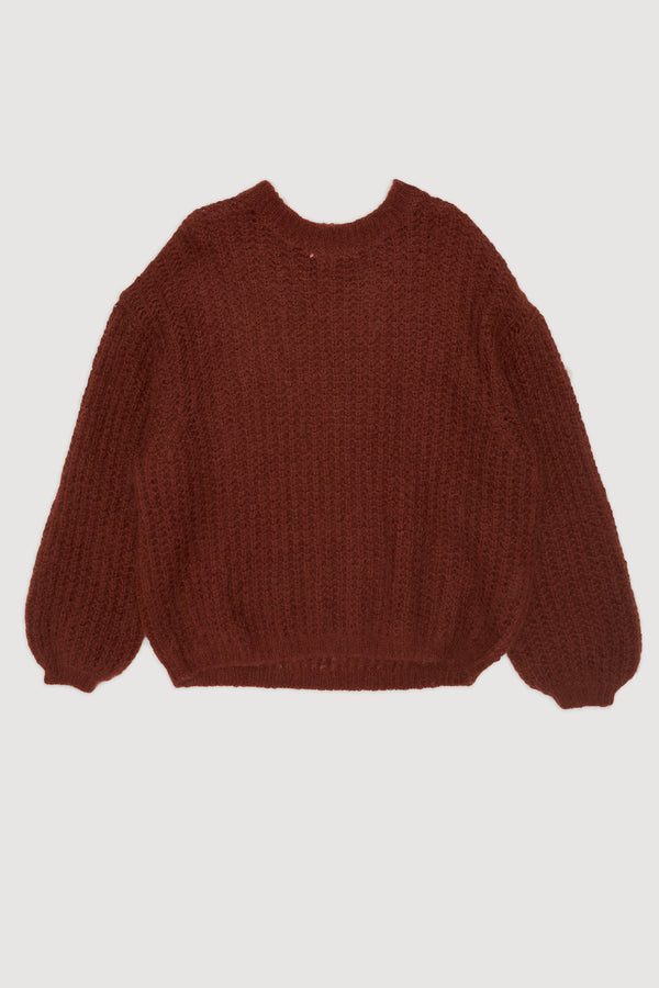Re-Worn Womens Wool Blend Textured Sweater