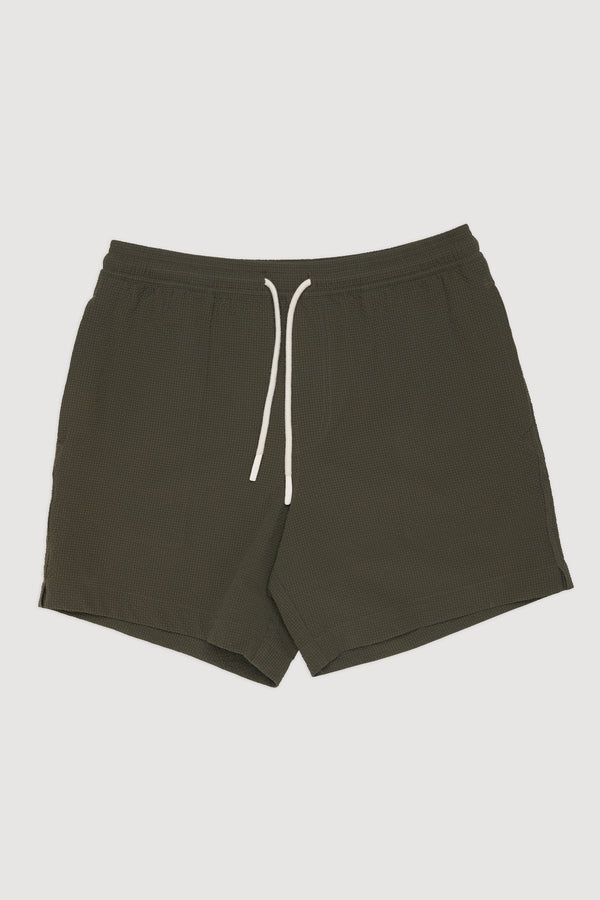 Re-Worn Mens Polyester Textured Short