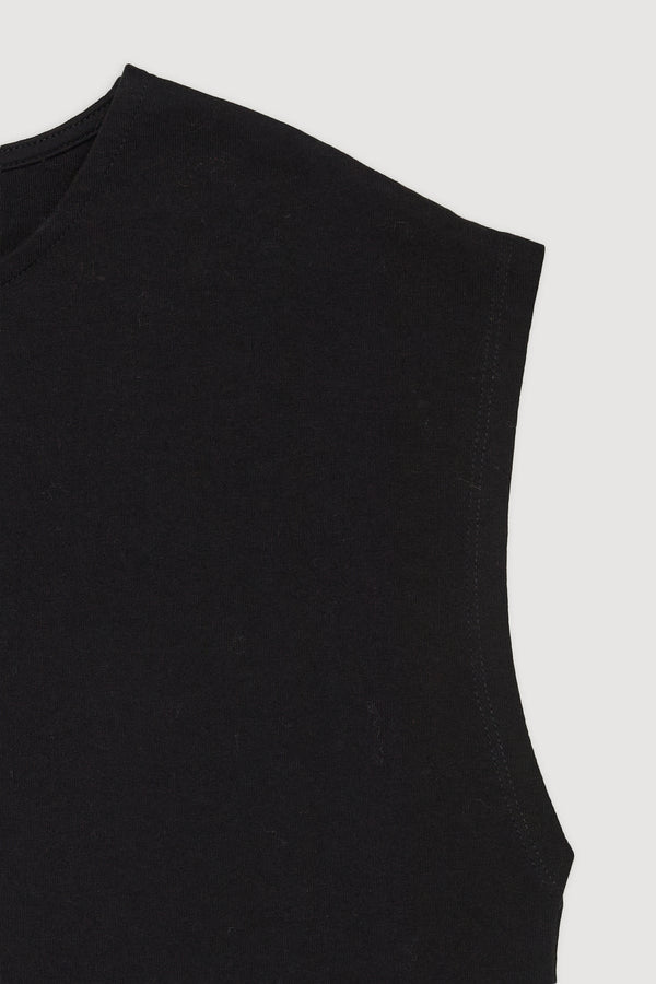 Re-Worn Womens Organic Cotton Yarn Cap Sleeve Tee