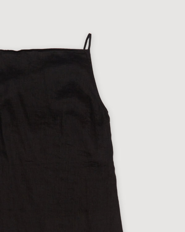 Re-Worn Womens Linen Textured Slip Dress