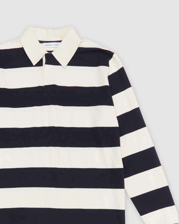 Re-Worn Mens Cotton Stripe Long Sleeve Shirt