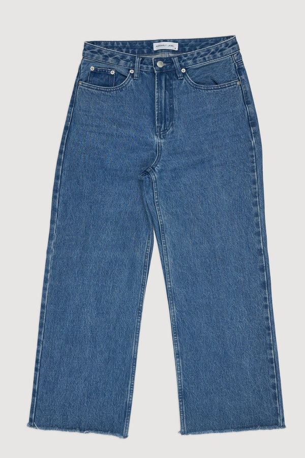 Re-Worn Womens Denim Straight Leg Jean