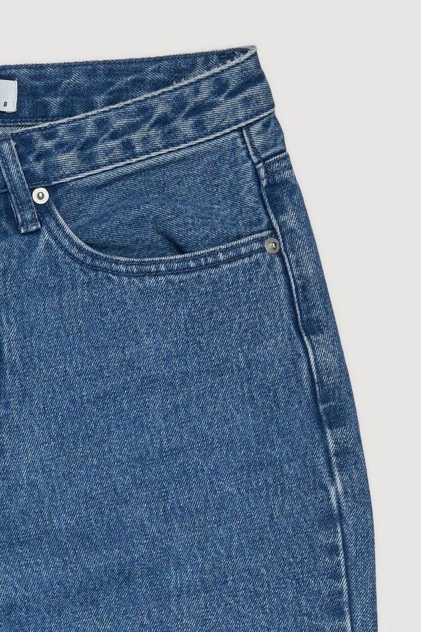 Re-Worn Womens Denim Straight Leg Jean