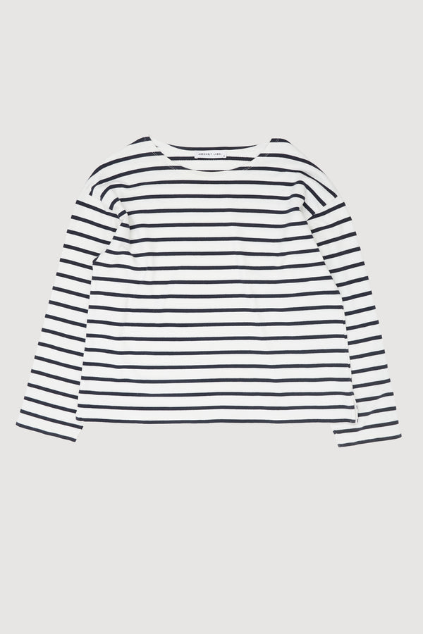 Re-Worn Womens Cotton Stripe Long Sleeve Tee