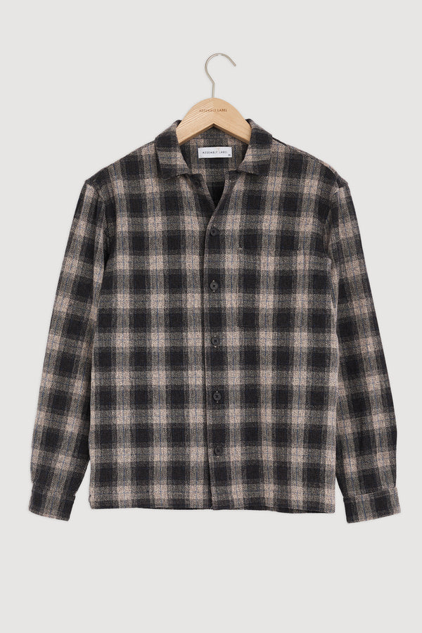Re-Worn Mens Cotton Textured Long Sleeve Shirt