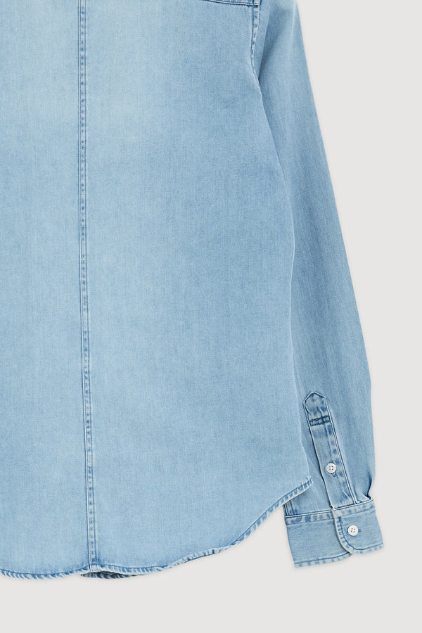 Re-Worn Womens Denim Long Sleeve Shirt