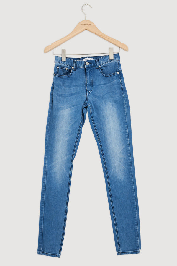 Re-Worn Womens Denim Straight Leg Jean
