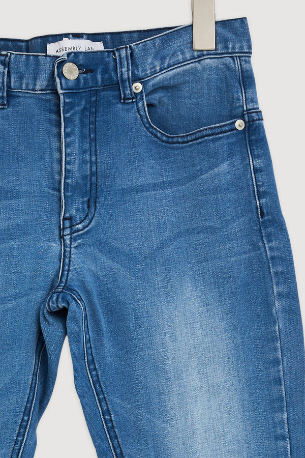Re-Worn Womens Denim Straight Leg Jean