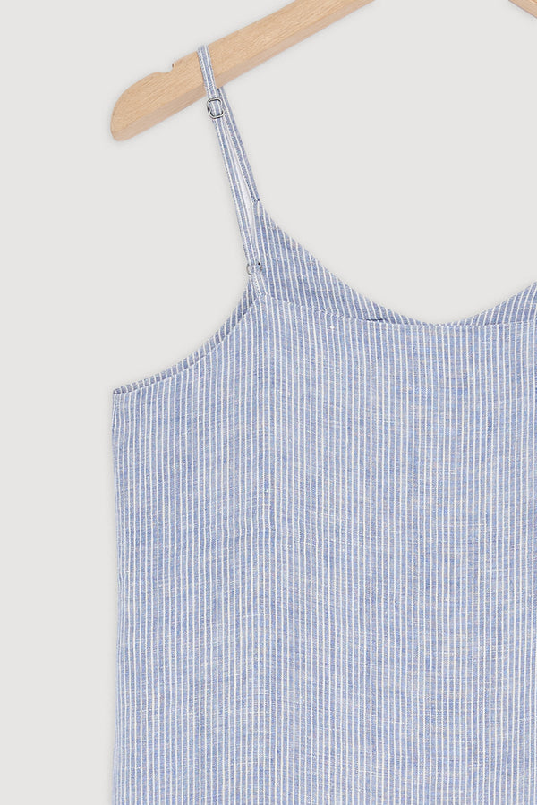 Re-Worn Womens Linen Slip Dress