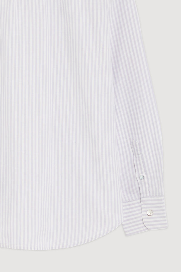 Re-Worn Mens Cotton Stripe Long Sleeve Shirt