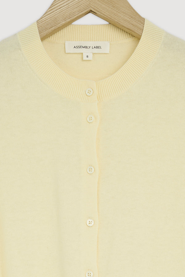 Re-Worn Semra Cotton Cashmere Short Sleeve Cardigan