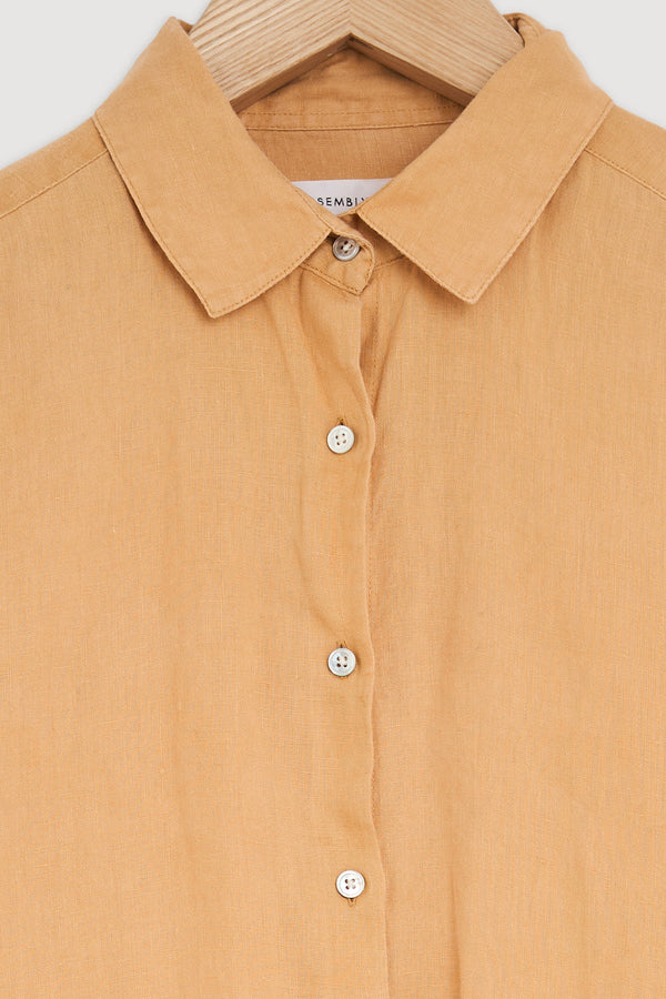 Re-Worn Womens Linen Long Sleeve Shirt