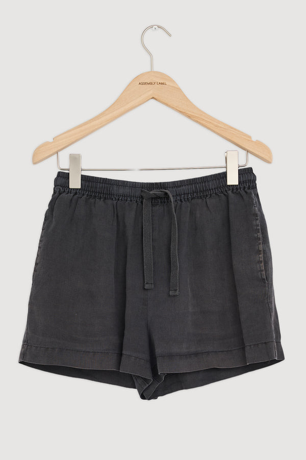 Re-Worn Womens Linen Relaxed Short