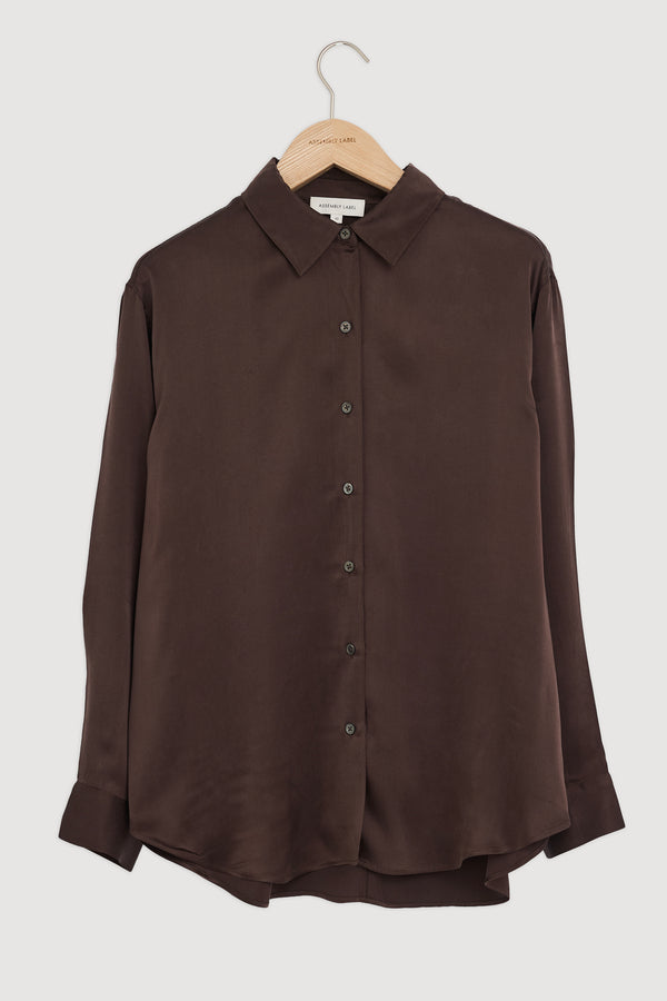 Re-Worn Womens Silk Long Sleeve Shirt
