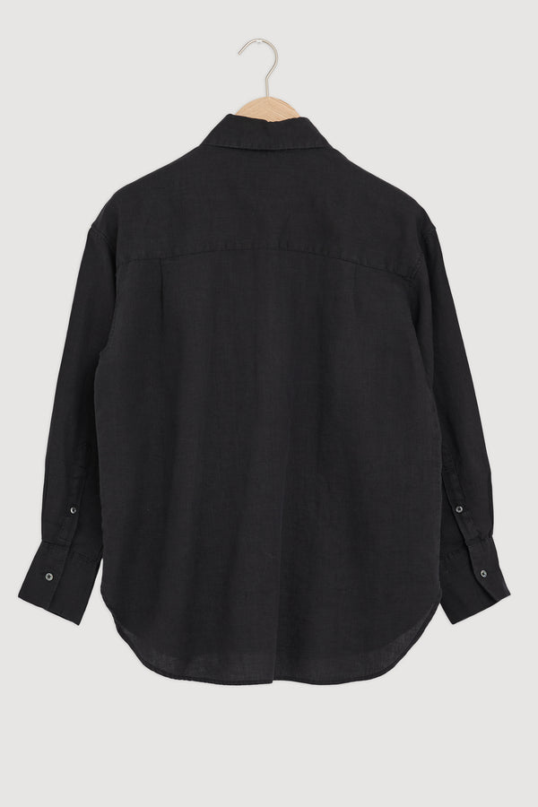 Re-Worn Womens Linen Long Sleeve Shirt