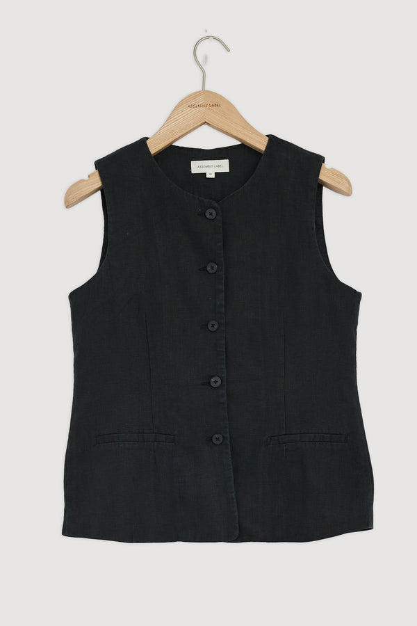 Re-Worn Calla Linen Top