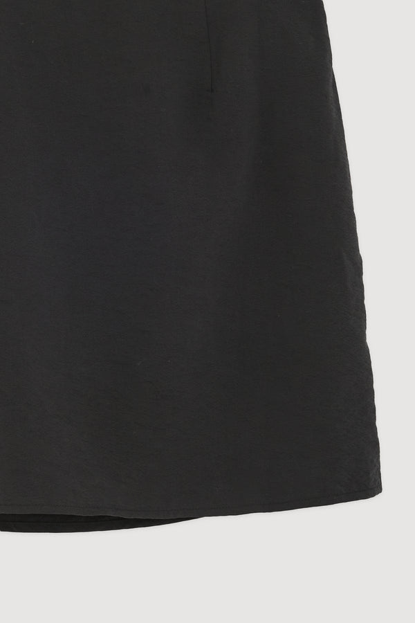Re-Worn Heather Silk Blend Wrap Mini Skirt