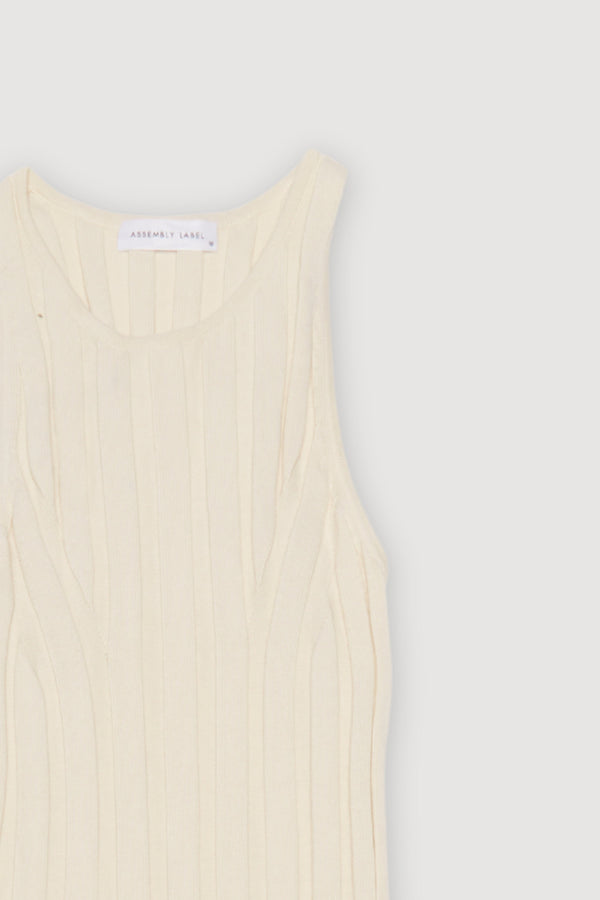 Re-Worn Womens Cotton Textured Tank Dress