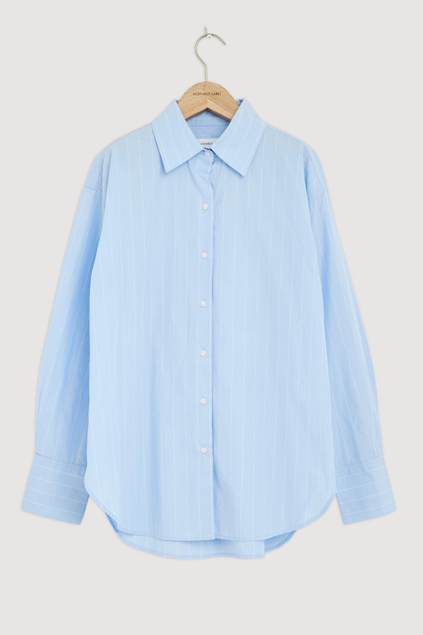Re-Worn Womens Otis Poplin Stripe Shirt