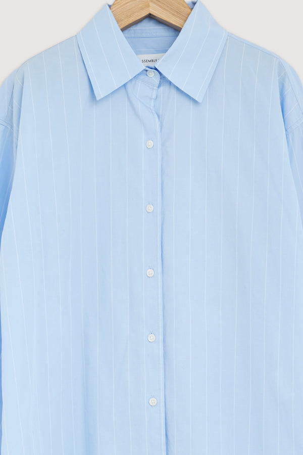 Re-Worn Womens Otis Poplin Stripe Shirt