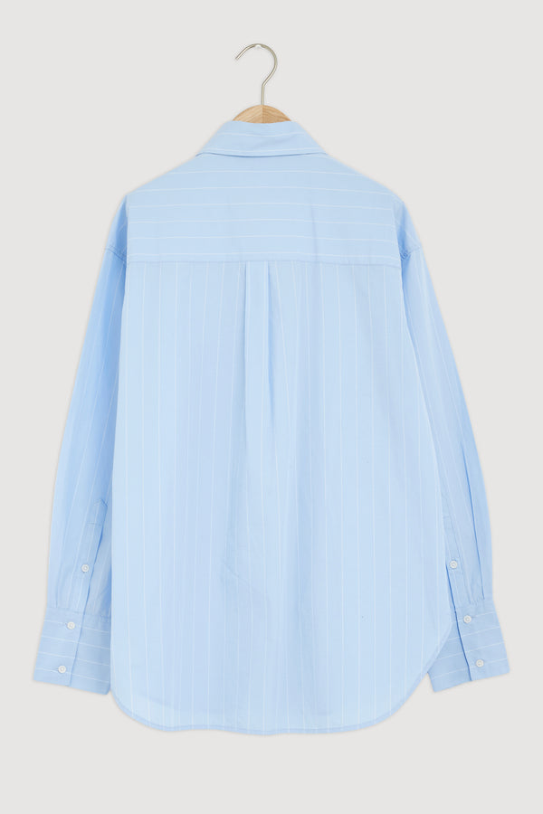 Re-Worn Womens Otis Poplin Stripe Shirt