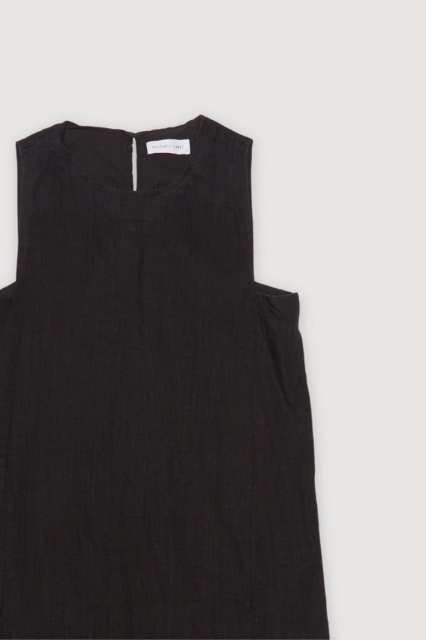 Re-Worn Womens Linen Blend Slip Dress