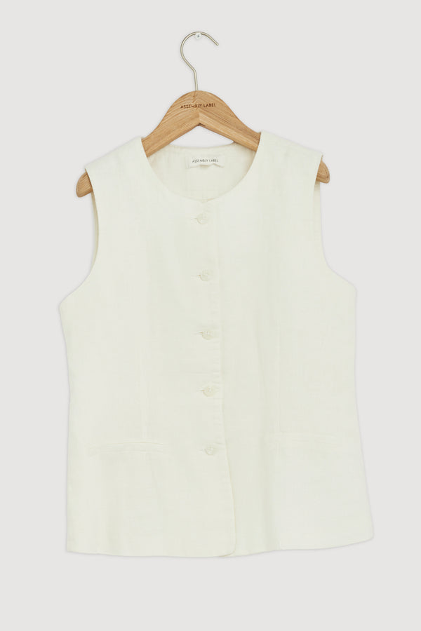 Re-Worn Calla Linen Top
