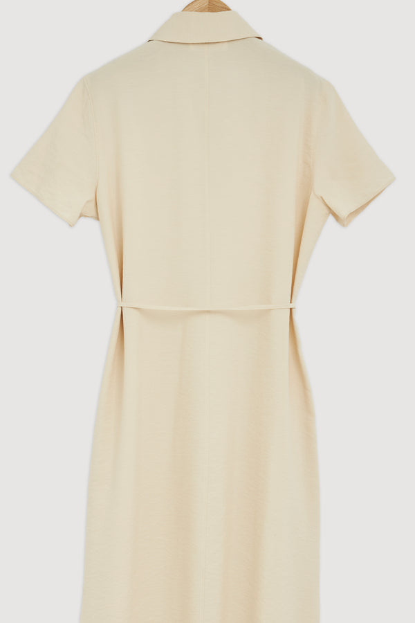 Re-Worn Heather Silk Blend Shirt Dress