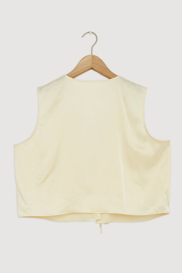 Re-Worn Beal Silk Tie Front Top