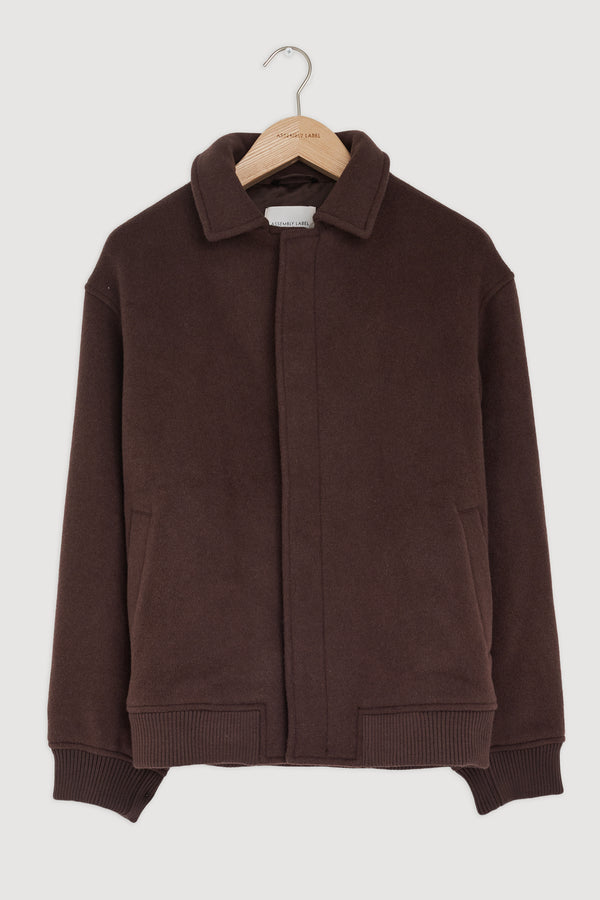 Re-Worn Harrington Wool Bomber Jacket