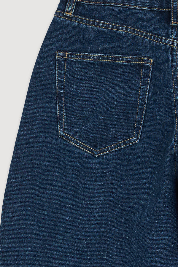 Re-Worn Slack Pleat Wide Leg Jean
