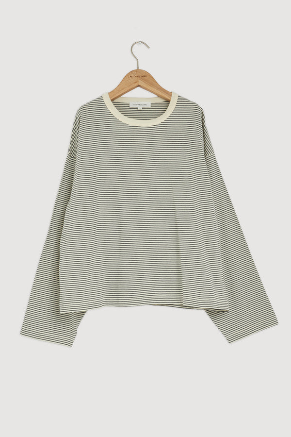 Re-Worn Malone Stripe Wide Sleeve Tee