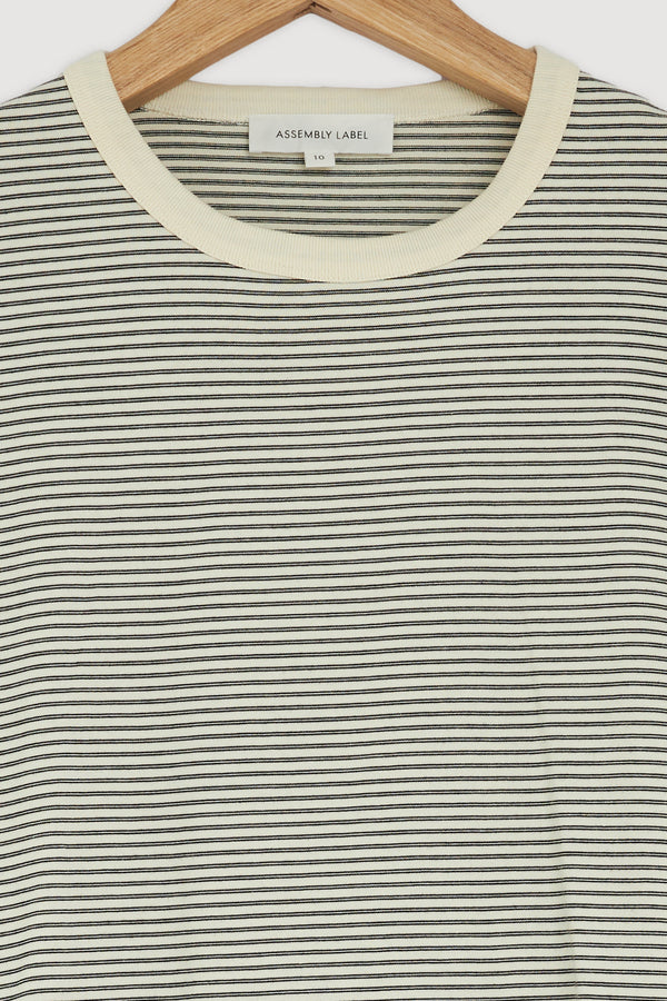 Re-Worn Malone Stripe Wide Sleeve Tee