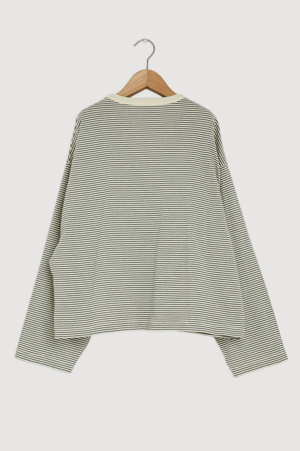 Re-Worn Malone Stripe Wide Sleeve Tee