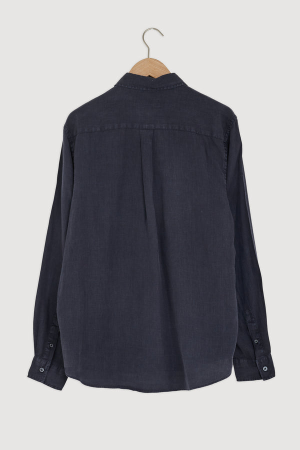 Re-Worn Mens Linen Long Sleeve Shirt