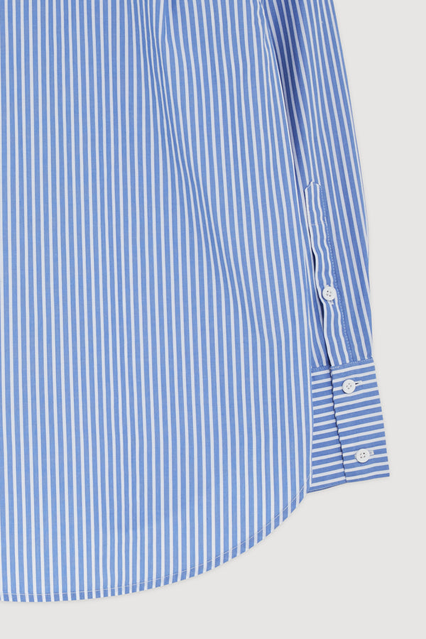 Re-Worn Womens Cotton Stripe Long Sleeve Shirt